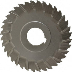 Controx - 4" Blade Diam x 1/8" Blade Thickness, 1" Hole, 36 Teeth, Cobalt Side Chip Saw - Staggered Tooth, Arbor Connection, Right Hand Cut, Uncoated, with Keyway - Industrial Tool & Supply
