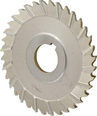 Controx - 4" Blade Diam x x 0.1563" Blade Thickness, 1" Hole, 36 Teeth, Cobalt Side Chip Saw - Staggered Tooth, Arbor Connection, Right Hand Cut, Uncoated, with Keyway - Industrial Tool & Supply