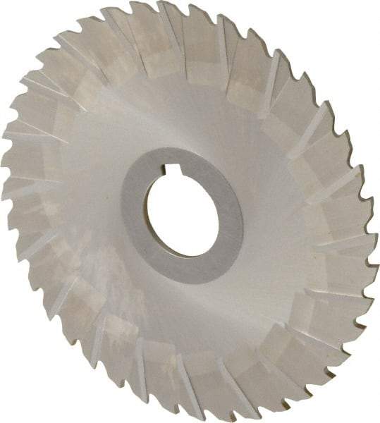 Controx - 5" Blade Diam x x 0.0938" Blade Thickness, 1" Hole, 40 Teeth, Cobalt Side Chip Saw - Staggered Tooth, Arbor Connection, Right Hand Cut, Uncoated, with Keyway - Industrial Tool & Supply