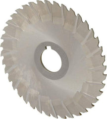 Controx - 5" Blade Diam x x 0.0938" Blade Thickness, 1" Hole, 40 Teeth, Cobalt Side Chip Saw - Staggered Tooth, Arbor Connection, Right Hand Cut, Uncoated, with Keyway - Industrial Tool & Supply