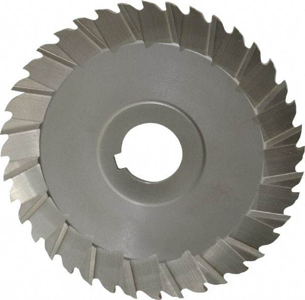 Controx - 5" Blade Diam x 1/8" Blade Thickness, 1" Hole, 40 Teeth, Cobalt Side Chip Saw - Staggered Tooth, Arbor Connection, Right Hand Cut, Uncoated, with Keyway - Industrial Tool & Supply