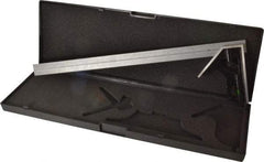 SPI - 2 Piece, 18" Combination Square Set - 1/16, 1/32, 1/64 & 1/8" (4R) Graduation, Hardened Steel Blade, Hardened Steel Square Head - Industrial Tool & Supply