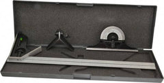 SPI - 4 Piece, 18" Combination Square Set - 1/16, 1/32, 1/64 & 1/8" (4R) Graduation, Hardened Steel Blade, Hardened Steel Center, Protractor & Square Head - Industrial Tool & Supply