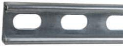 Cooper B-Line - 10' Long x 1-5/8" Wide x 13/16" High, 14 Gauge, Strip Steel, Half Slot Framing Channel & Strut - 0.075" Thick, Pre-Galvanized - Industrial Tool & Supply