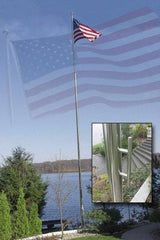 Vestil - Flag Poles & Kits Type: Flag Pole Mounting: Portable - Industrial Tool & Supply