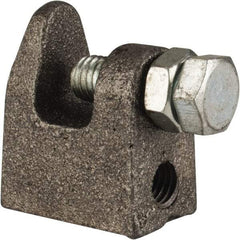 Cooper B-Line - 3/4" Max Flange Thickness, 1/2" Rod Top Beam Clamp - 700 Lb Capacity, Malleable Iron - Industrial Tool & Supply