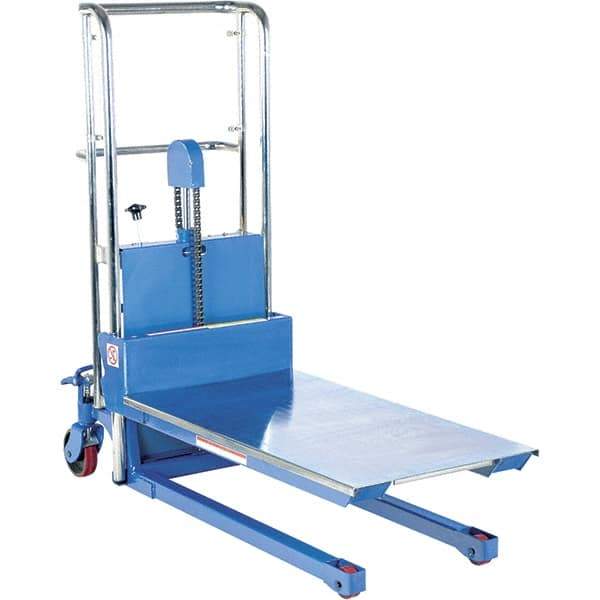 Vestil - 400 Lb Capacity Portable Hydraulic Hefty Lift Table - 3-1/2" Lift Height, 40" Platform Length x 23" Platform Width - Industrial Tool & Supply