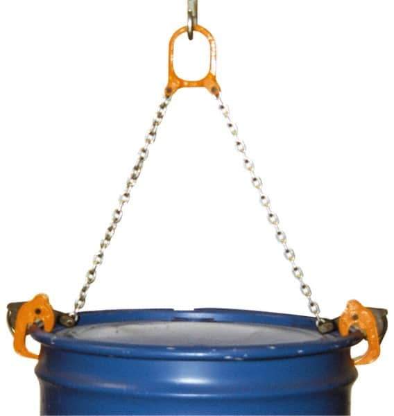 Vestil - 2,000 Lb Load Capacity, 30 & 55 Gal Drum Lifter - For 30 Gal & 55 Gal Drums - Industrial Tool & Supply