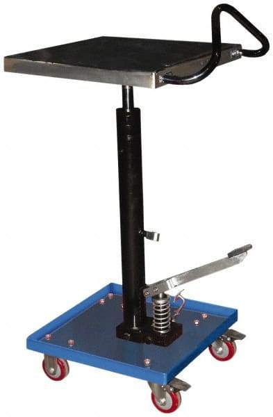Vestil - 200 Lb Capacity Manual Hydraulic Post Lift Table - 31" Lift Height, 16" Platform Length x 16" Platform Width - Industrial Tool & Supply