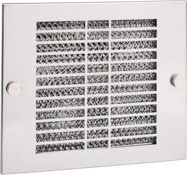 Cooper B-Line - 220 CFM, 3,300 RPM, Enclosure Cooling Fan Package - 8-7/8 Inch Wide x 3 Inch Deep x 7-5/8 Inch High, 33 W, 115 VAC, Stainless Steel Grill, Steel Enclosure - Industrial Tool & Supply