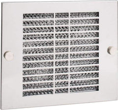 Cooper B-Line - 220 CFM, 3,300 RPM, Enclosure Cooling Fan Package - 8-7/8 Inch Wide x 3 Inch Deep x 7-5/8 Inch High, 33 W, 115 VAC, Stainless Steel Grill, Steel Enclosure - Industrial Tool & Supply