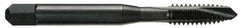 OSG - 7/16-20 UNF, 3 Flute, TiCN Finish, Vanadium High Speed Steel Spiral Point Tap - Plug Chamfer, Right Hand Thread, 3-5/32" OAL, 1-7/16" Thread Length, 0.323" Shank Diam - Exact Industrial Supply