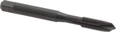 OSG - 1/4-28 UNF, 3 Flute, Oxide Finish, Vanadium High Speed Steel Spiral Point Tap - Plug Chamfer, Right Hand Thread, 2-1/2" OAL, 1" Thread Length, 0.255" Shank Diam, Series 280 - Exact Industrial Supply