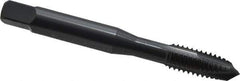 OSG - 5/16-18 UNC, 3 Flute, Oxide Finish, Vanadium High Speed Steel Spiral Point Tap - Plug Chamfer, Right Hand Thread, 2-23/32" OAL, 1-1/8" Thread Length, 0.318" Shank Diam, 3B Class of Fit, Series 280 - Exact Industrial Supply