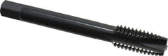 OSG - 7/16-14 UNC, 3 Flute, Oxide Finish, Vanadium High Speed Steel Spiral Point Tap - Plug Chamfer, Right Hand Thread, 3-5/32" OAL, 1-7/16" Thread Length, 0.323" Shank Diam, Series 280 - Exact Industrial Supply