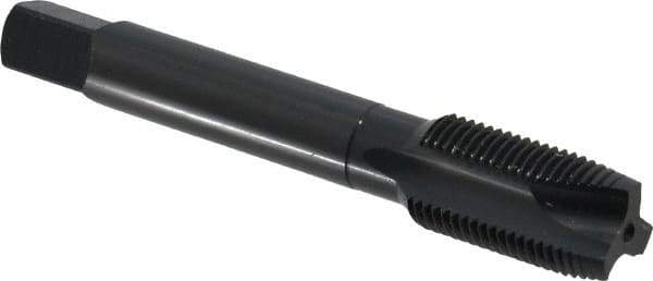 OSG - 5/8-18 UNF, 3 Flute, Oxide Finish, Vanadium High Speed Steel Spiral Point Tap - Plug Chamfer, Right Hand Thread, 3-13/16" OAL, 1-13/16" Thread Length, 0.48" Shank Diam, 2B Class of Fit, Series 280 - Exact Industrial Supply