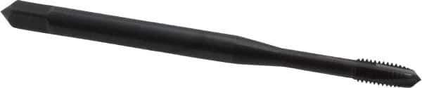 OSG - M3x0.50 Metric Coarse, 3 Flute, Oxide Finish, Vanadium High Speed Steel Spiral Point Tap - Plug Chamfer, Right Hand Thread, 1-15/16" OAL, 5/8" Thread Length, 0.141" Shank Diam, 6H Class of Fit, Series 289 - Exact Industrial Supply