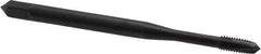 OSG - M3x0.50 Metric Coarse, 3 Flute, Oxide Finish, Vanadium High Speed Steel Spiral Point Tap - Plug Chamfer, Right Hand Thread, 1-15/16" OAL, 5/8" Thread Length, 0.141" Shank Diam, 6H Class of Fit, Series 289 - Exact Industrial Supply