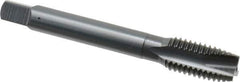 OSG - M12x1.75 Metric Coarse, 3 Flute, Oxide Finish, Vanadium High Speed Steel Spiral Point Tap - Plug Chamfer, Right Hand Thread, 3-3/8" OAL, 1-21/32" Thread Length, 0.367" Shank Diam, 6H Class of Fit, Series 289 - Exact Industrial Supply