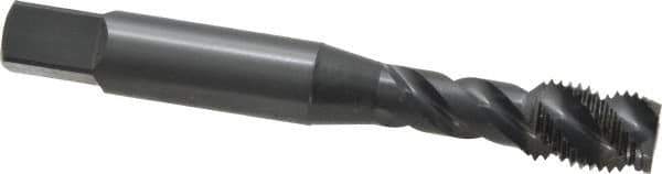 OSG - 3/8-24 UNF 3 Flute 3B Modified Bottoming Spiral Flute Tap - Vanadium High Speed Steel, Oxide Finish, 2-15/16" OAL, Right Hand Flute, Right Hand Thread, H3, Series 290 - Exact Industrial Supply