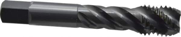 OSG - 3/4-10 UNC 4 Flute Modified Bottoming Spiral Flute Tap - Vanadium High Speed Steel, Oxide Finish, 4-1/4" OAL, Right Hand Flute, Right Hand Thread, H3, Series 290 - Industrial Tool & Supply