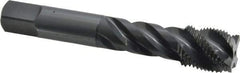 OSG - 3/4-16 UNF 4 Flute 3B Modified Bottoming Spiral Flute Tap - Vanadium High Speed Steel, Oxide Finish, 4-1/4" OAL, Right Hand Flute, Right Hand Thread, H3, Series 290 - Industrial Tool & Supply