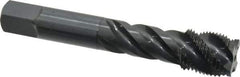 OSG - 3/4-16 UNF 4 Flute 2B Modified Bottoming Spiral Flute Tap - Vanadium High Speed Steel, Oxide Finish, 4-1/4" OAL, Right Hand Flute, Right Hand Thread, H5, Series 290 - Industrial Tool & Supply
