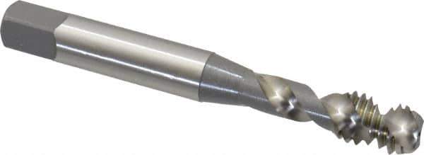 OSG - 5/16-18 UNC 2 Flute 3B Modified Bottoming Spiral Flute Tap - Vanadium High Speed Steel, Bright Finish, 2-23/32" OAL, Right Hand Flute, Right Hand Thread, H3, Series 295 - Exact Industrial Supply