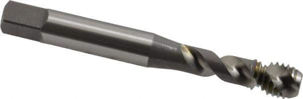 OSG - M8x1.25 Metric Coarse 2 Flute 6H Modified Bottoming Spiral Flute Tap - Vanadium High Speed Steel, Bright Finish, 2-23/32" OAL, Right Hand Flute, Right Hand Thread, D5, Series 296 - Exact Industrial Supply