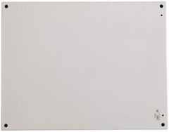 Cooper B-Line - 20-7/8" OAW x 32-7/8" OAH Powder Coat Finish Electrical Enclosure Flanged Panel - 36" x 24" Box, 12 Gauge Steel, Use with 362412RHC - Industrial Tool & Supply