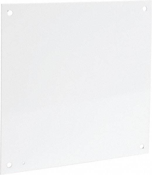 Cooper B-Line - 17" OAW x 17" OAH Powder Coat Finish Electrical Enclosure Nonperforated Panel - 20" x 20" Box, 12 Gauge Steel, Use with 20208RHC - Industrial Tool & Supply