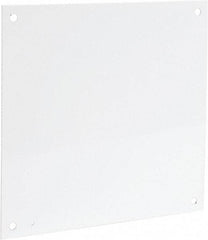 Cooper B-Line - 17" OAW x 17" OAH Powder Coat Finish Electrical Enclosure Nonperforated Panel - 20" x 20" Box, 12 Gauge Steel, Use with 20208RHC - Industrial Tool & Supply