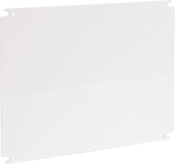 Cooper B-Line - 14" OAW x 18" OAH Powder Coat Finish Electrical Enclosure Nonperforated Panel - 20" x 16" Box, 12 Gauge Steel, Use with 162010-SD/16206-SD/16208-SD/201610-SD/201610-SDW/20166-FM/20166-SD/20166-SDW/20168-SD/20168-SDW - Industrial Tool & Supply