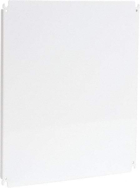 Cooper B-Line - 18" OAW x 22" OAH Powder Coat Finish Electrical Enclosure Nonperforated Panel - 24" x 20" Box, 12 Gauge Steel, Use with 202410-SD/20248-SD/242010-SD/242010-SDW/242012-SD/242012-SDW/24206-SD/24206-SDW/24208-FM/24208-SD/24208-SDW - Industrial Tool & Supply
