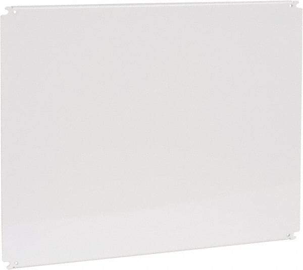 Cooper B-Line - 22" OAW x 28" OAH Powder Coat Finish Electrical Enclosure Nonperforated Panel - 30" x 24" Box, 12 Gauge Steel, Use with 243010-SD/24308-SD/302410-SD/302410-SDW/302412-SD/302412-SDW/302420-SD/302420-SDW/30248-FM/30248-SD/30248-SDW - Industrial Tool & Supply