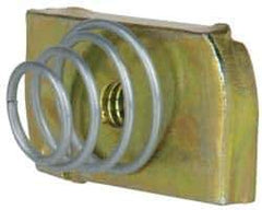 Cooper B-Line - 1/4-20" Rod, Zinc Dichromate Steel Spring Strut Nut - 450 Lb Capacity, 1/4-20" Bolt - Industrial Tool & Supply