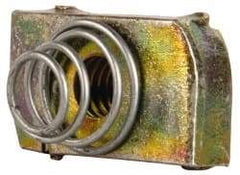 Cooper B-Line - 3/8-16" Rod, Zinc Dichromate Steel Spring Strut Nut - 1000 Lb Capacity, 3/8-16" Bolt, Used with Cooper B Line B42, B52, B54 & B56 Channel & Strut - Industrial Tool & Supply