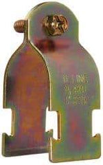 Cooper B-Line - 1" Pipe, 14 Gauge" Pipe or Conduit Clamp - Zinc Dichromate, 600 Lb Capacity, Rigid & IMC Conduit - Industrial Tool & Supply