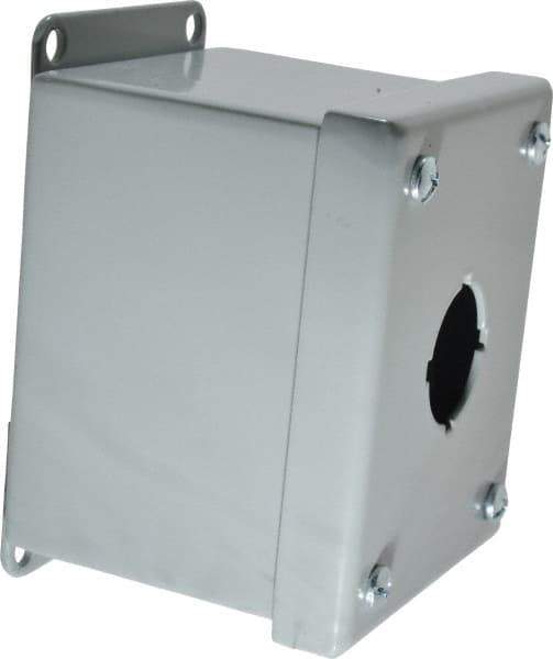Cooper B-Line - 1 Hole, 1.203 Inch Hole Diameter, Steel Pushbutton Switch Enclosure - 4 Inch High x 3-1/4 Inch Wide x 3 Inch Deep, 12, 13 NEMA Rated - Industrial Tool & Supply