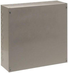 Cooper B-Line - Steel Junction Box Enclosure Screw Flat Cover - NEMA 1, 30" Wide x 30" High x 8" Deep - Industrial Tool & Supply