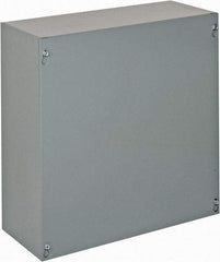 Cooper B-Line - Steel Junction Box Enclosure Screw Flat Cover - NEMA 1, 15" Wide x 15" High x 6" Deep - Industrial Tool & Supply