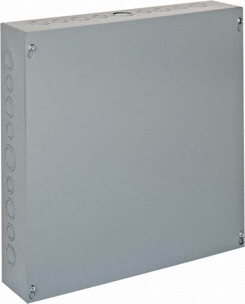 Cooper B-Line - Steel Junction Box Enclosure Screw Flat Cover - NEMA 1, 18" Wide x 18" High x 4" Deep - Industrial Tool & Supply