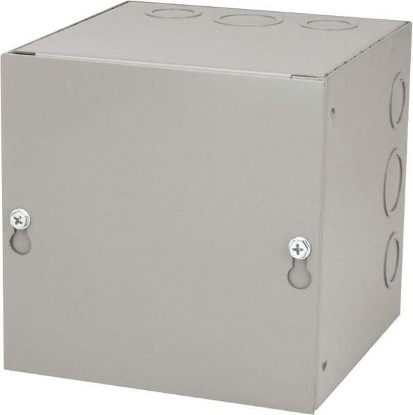 Cooper B-Line - Steel Junction Box Enclosure Screw Flat Cover - NEMA 1, 6" Wide x 6" High x 6" Deep - Industrial Tool & Supply