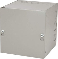 Cooper B-Line - Steel Junction Box Enclosure Screw Flat Cover - NEMA 1, 6" Wide x 6" High x 6" Deep - Industrial Tool & Supply