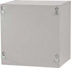 Cooper B-Line - Steel Junction Box Enclosure Screw Flat Cover - NEMA 1, 8" Wide x 8" High x 6" Deep - Industrial Tool & Supply