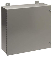 Cooper B-Line - Steel Standard Enclosure Hinge Flat Cover - NEMA 12, 13, 20" Wide x 20" High x 7" Deep, Dirt-tight & Dust-tight - Industrial Tool & Supply