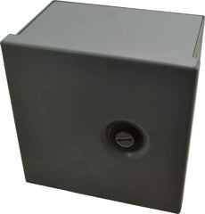 Cooper B-Line - Steel Standard Enclosure Hinge Flat Cover - NEMA 1, 6" Wide x 6" High x 4" Deep - Industrial Tool & Supply