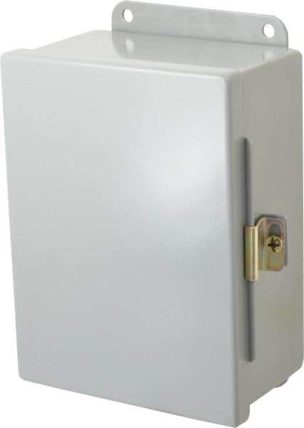 Cooper B-Line - Steel Standard Enclosure Hinge Flat Cover - NEMA 12, 13, 203mm Wide x 203 mm High x 89mm Deep, Dirt-tight & Dust-tight - Industrial Tool & Supply