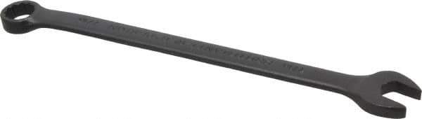 Proto - 7/16" 12 Point Offset Combination Wrench - 15° Offset Angle, 7" OAL, Steel, Black Finish - Industrial Tool & Supply