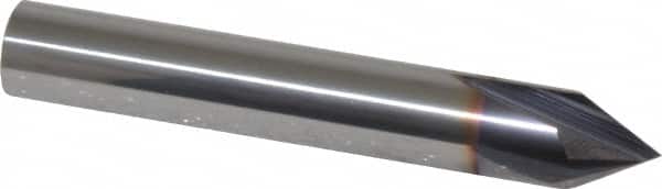 Niagara Cutter - 3/8" Diam 4 Flute Single End Solid Carbide Chamfer Mill - Industrial Tool & Supply
